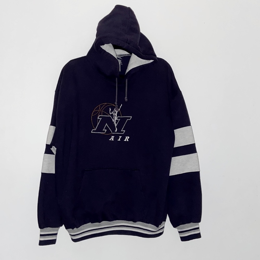 Best Play Vintage Pullover Hoodie Sweatshirt XL Dark Purple/Heather Gray UNI​​​​